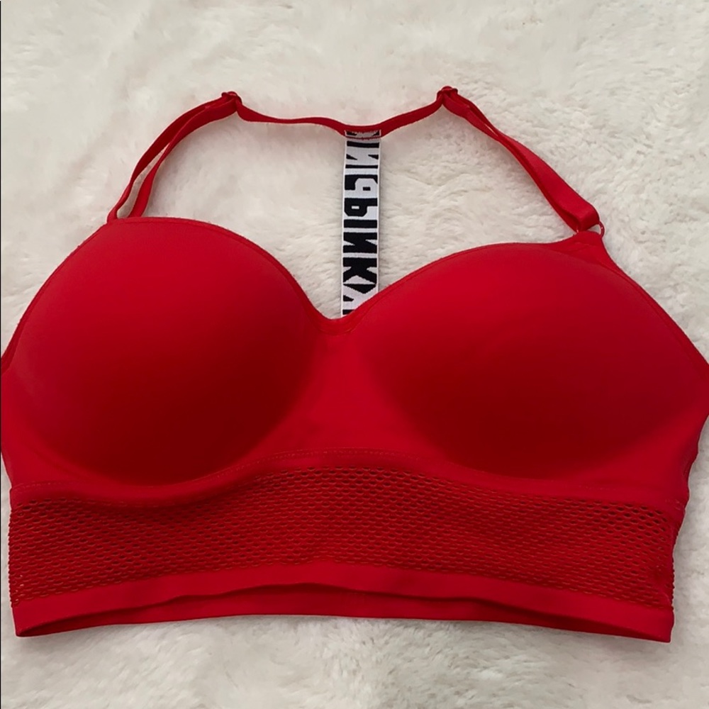 Pink bra